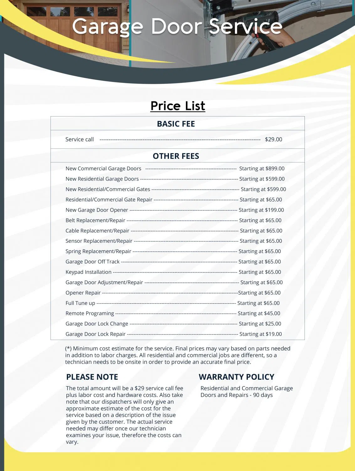 All County Garage Door Service Missouri City, TX 281-761-6339